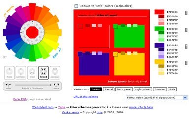 Online tetrad example