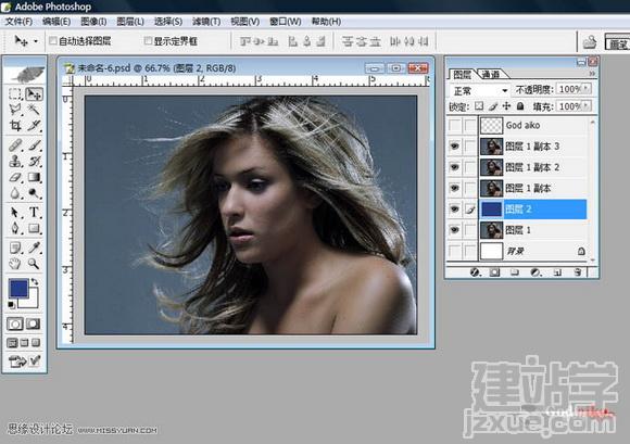Photoshop˾ٳŮɢҵͷ